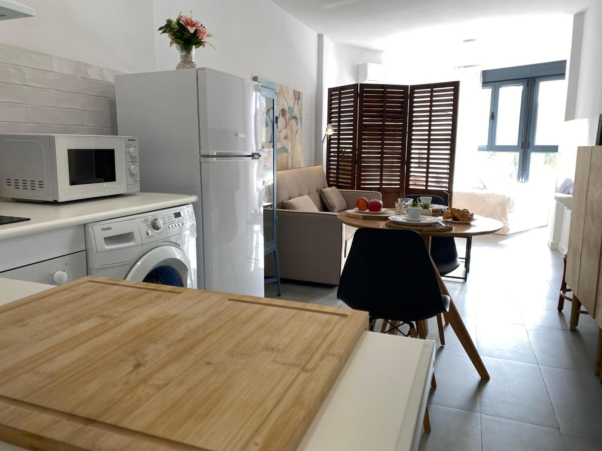 Loft primera línea playa, Cabo de Gata, Wifi Lägenhet Retamar  Exteriör bild