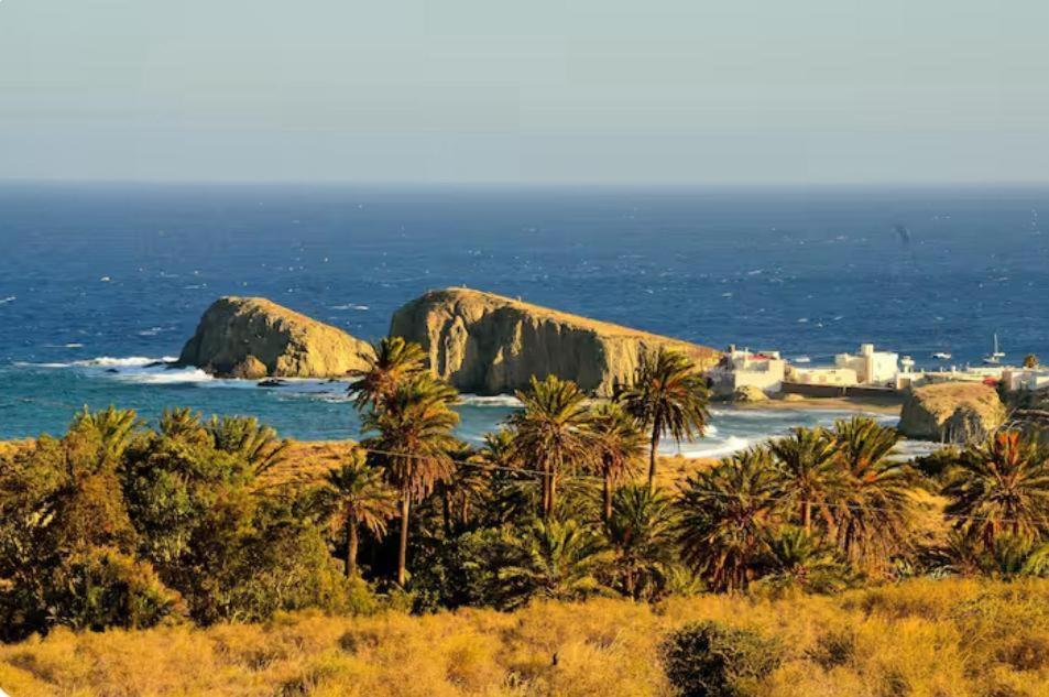 Loft primera línea playa, Cabo de Gata, Wifi Lägenhet Retamar  Exteriör bild