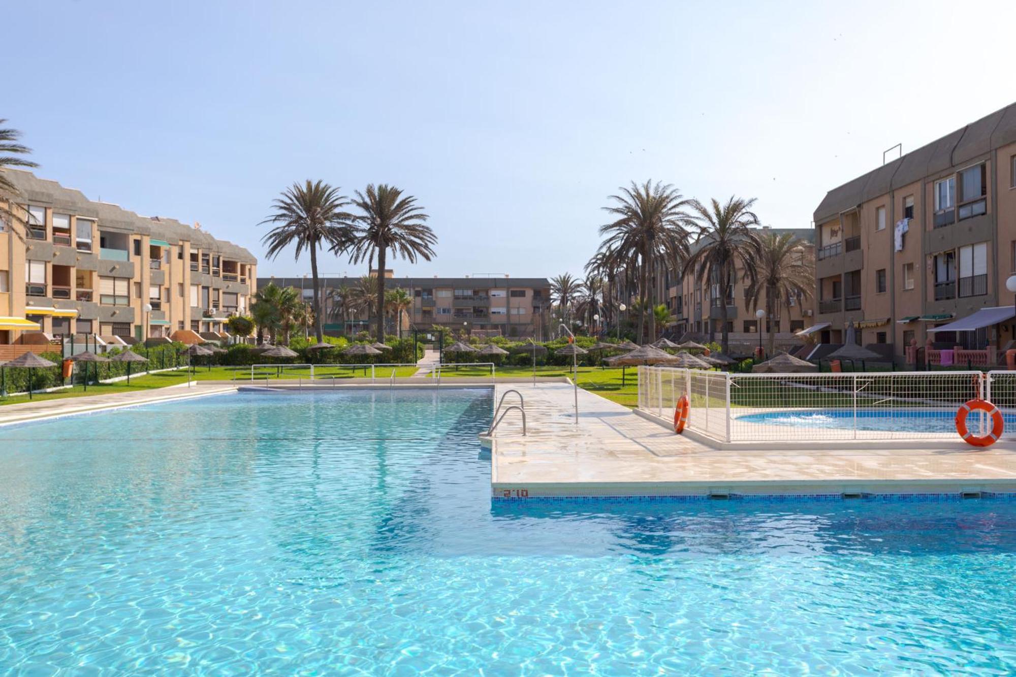 Loft primera línea playa, Cabo de Gata, Wifi Lägenhet Retamar  Exteriör bild